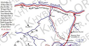 Kaghan Valley Map.