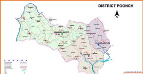 Poonch District AJK Map