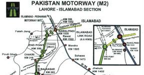 Motorway M2 Map