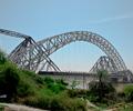 Bridge in Sukkur. Ayub Bridge and Lansdowne Bridge Rohri