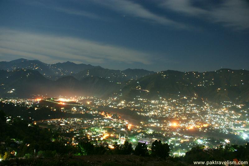 Muzaffarabad City View at Night