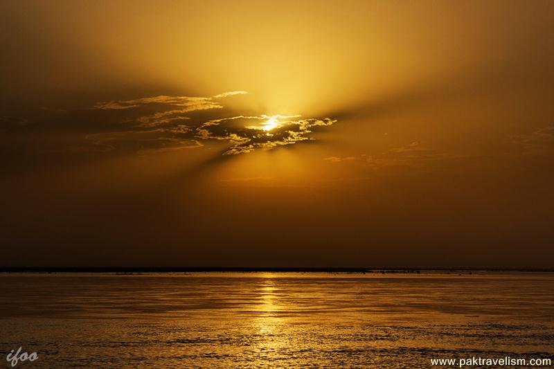 Sunset over Indus River , (Karor , Distt Layyah)