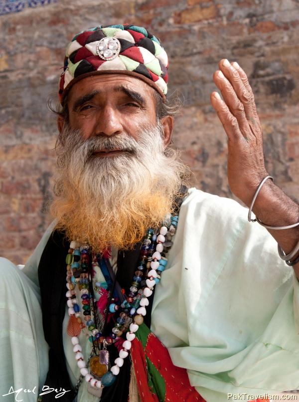 Faqir at Lal Qalandar Shrine, Sehwan